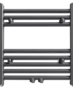 vidaXL Radiator / handdoekenrek recht 480x480 mm grijs