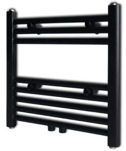 vidaXL Radiator / handdoekenrek recht 480x480 mm zwart