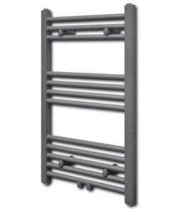 vidaXL Radiator / handdoekenrek recht 500x764 mm grijs