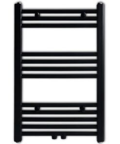 vidaXL Radiator / handdoekenrek recht 500x764 mm zwart
