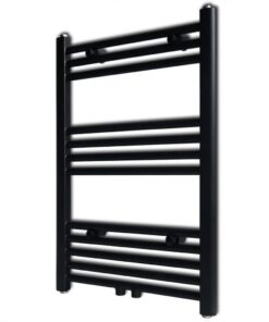 vidaXL Radiator / handdoekenrek recht 500x764 mm zwart