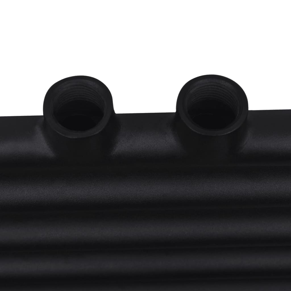 vidaXL Radiator / handdoekenrek recht 600x764 mm zwart - Image 7