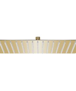 vidaXL Regendouchekop rechthoekig 40x30 cm roestvrij staal goudkleurig