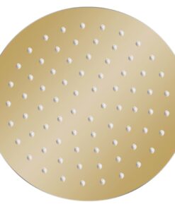 vidaXL Regendouchekop rond 20 cm roestvrij staal goudkleurig