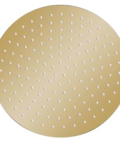 vidaXL Regendouchekop rond 30 cm roestvrij staal goudkleurig