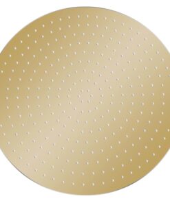 vidaXL Regendouchekop rond 40 cm roestvrij staal goudkleurig