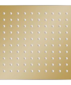 vidaXL Regendouchekop vierkant 20x20 cm roestvrij staal goudkleurig