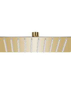 vidaXL Regendouchekop vierkant 20x20 cm roestvrij staal goudkleurig