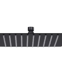 vidaXL Regendouchekop vierkant 20x20 cm roestvrij staal zwart