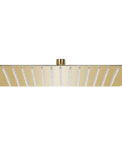 vidaXL Regendouchekop vierkant 30x30 cm roestvrij staal goudkleurig