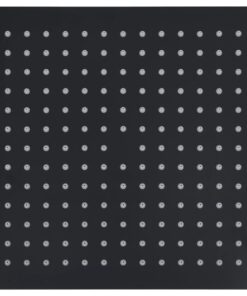 vidaXL Regendouchekop vierkant 30x30 cm roestvrij staal zwart