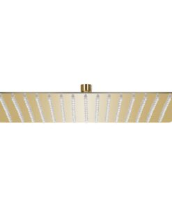 vidaXL Regendouchekop vierkant 40x40 cm roestvrij staal goudkleurig