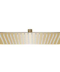 vidaXL Regendouchekop vierkant 50x50 cm roestvrij staal goudkleurig