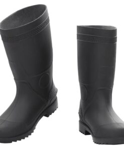 vidaXL Regenlaarzen maat 38 PVC zwart