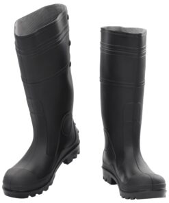 vidaXL Regenlaarzen maat 38 PVC zwart