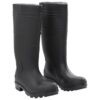 vidaXL Regenlaarzen maat 38 PVC zwart