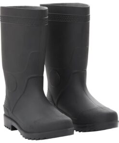 vidaXL Regenlaarzen maat 38 PVC zwart