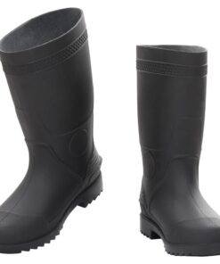 vidaXL Regenlaarzen maat 39 PVC zwart