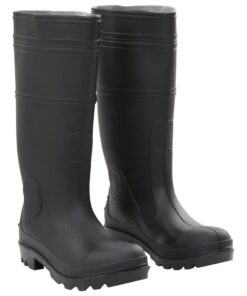vidaXL Regenlaarzen maat 40 PVC zwart