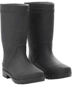 vidaXL Regenlaarzen maat 40 PVC zwart