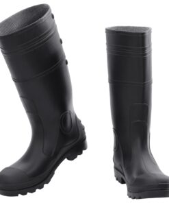 vidaXL Regenlaarzen maat 41 PVC zwart