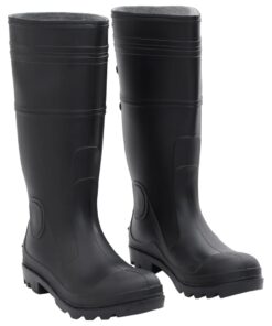 vidaXL Regenlaarzen maat 41 PVC zwart