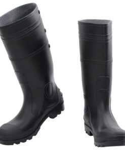 vidaXL Regenlaarzen maat 42 PVC zwart