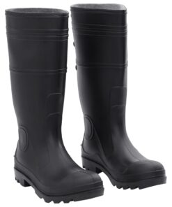 vidaXL Regenlaarzen maat 42 PVC zwart