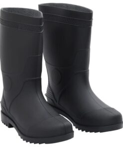 vidaXL Regenlaarzen maat 42 PVC zwart