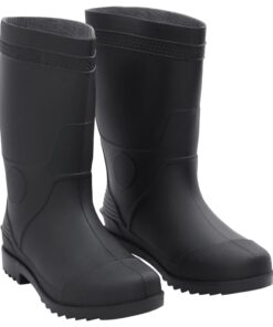 vidaXL Regenlaarzen maat 43 PVC zwart