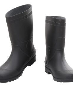vidaXL Regenlaarzen maat 44 PVC zwart