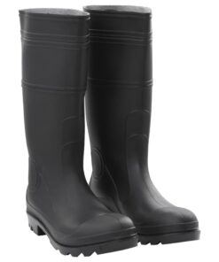 vidaXL Regenlaarzen maat 44 PVC zwart