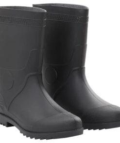 vidaXL Regenlaarzen maat 44 PVC zwart