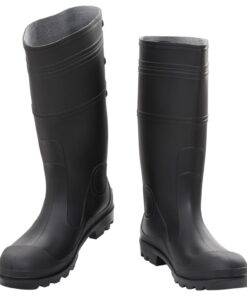 vidaXL Regenlaarzen maat 45 PVC zwart
