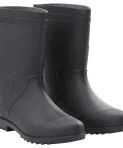 vidaXL Regenlaarzen maat 45 PVC zwart
