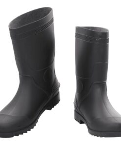 vidaXL Regenlaarzen maat 46 PVC zwart