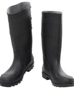 vidaXL Regenlaarzen maat 46 PVC zwart