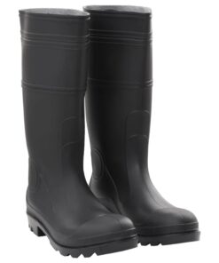 vidaXL Regenlaarzen maat 46 PVC zwart