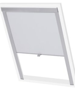 vidaXL Rolgordijn verduisterend wit C04