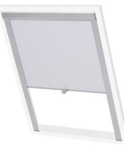 vidaXL Rolgordijn verduisterend wit M06/306