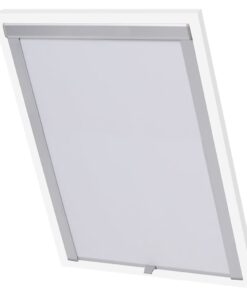 vidaXL Rolgordijn verduisterend wit M08/308