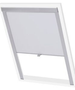 vidaXL Rolgordijn verduisterend wit MK04