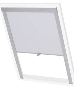 vidaXL Rolgordijn verduisterend wit MK06