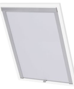 vidaXL Rolgordijn verduisterend wit PK06