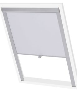 vidaXL Rolgordijn verduisterend wit PK06