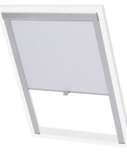 vidaXL Rolgordijn verduisterend wit S08/608