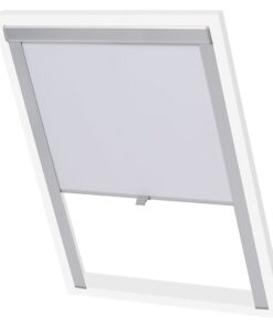 vidaXL Rolgordijn verduisterend wit SK06