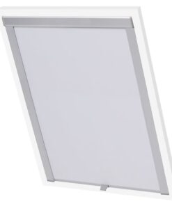 vidaXL Rolgordijn verduisterend wit SK08