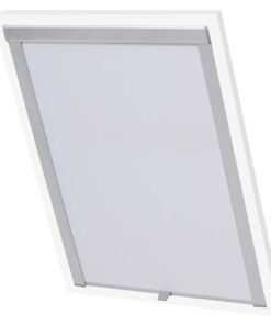 vidaXL Rolgordijn verduisterend wit UK08