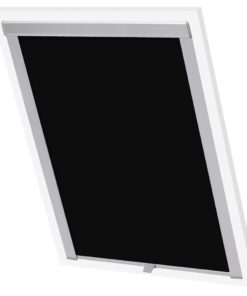 vidaXL Rolgordijn verduisterend zwart C02